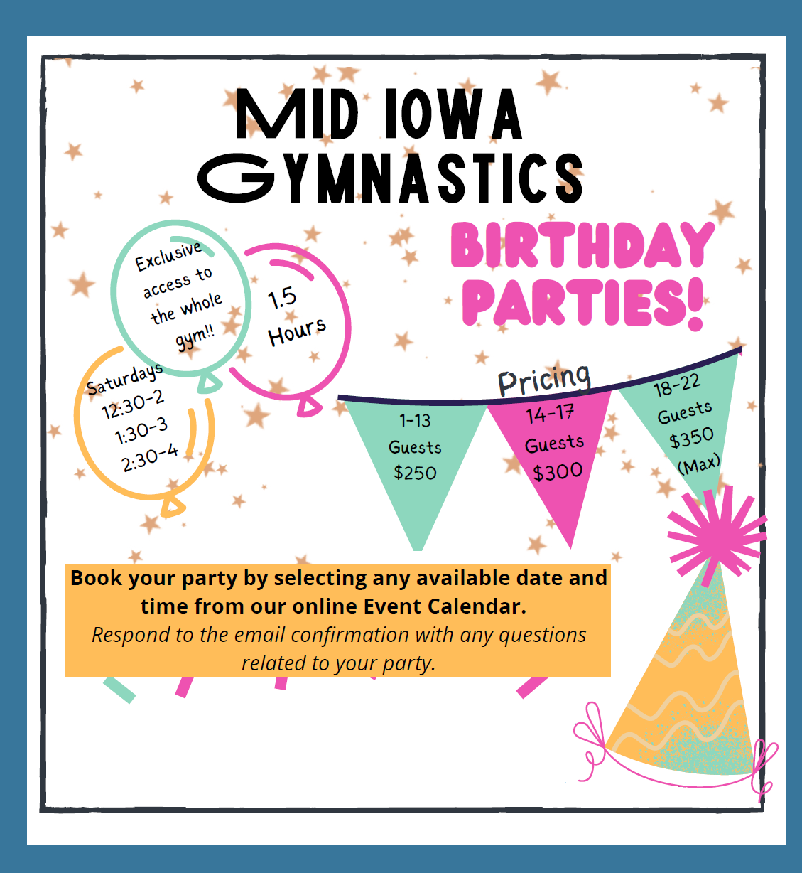 MIG Birthday Parties 2023